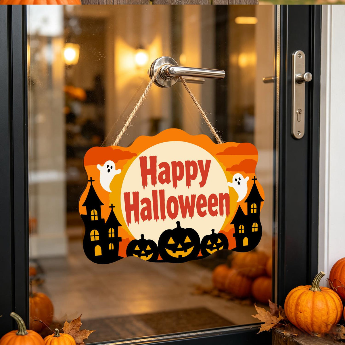 Twin Castles and Ghost Moon paint by numbers hanging sign – image 17