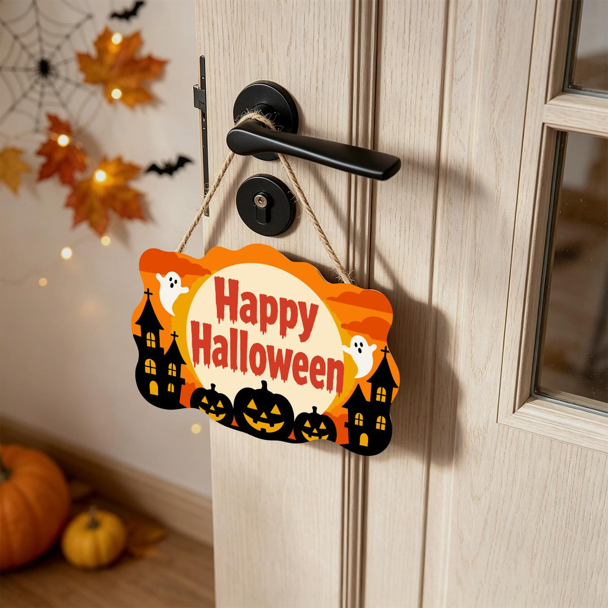 Twin Castles and Ghost Moon paint by numbers hanging sign – image 18