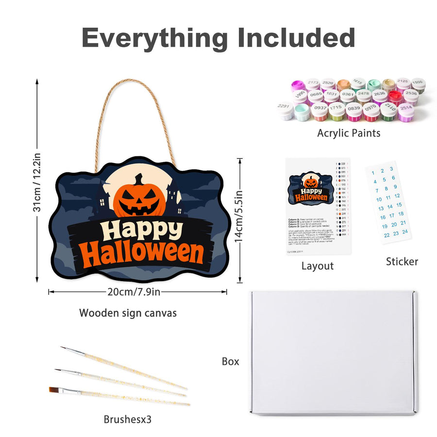 Hanging sign kit contents