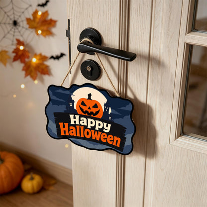 Blue Night Jack-O'-Lantern Moon paint by numbers hanging sign – image 18