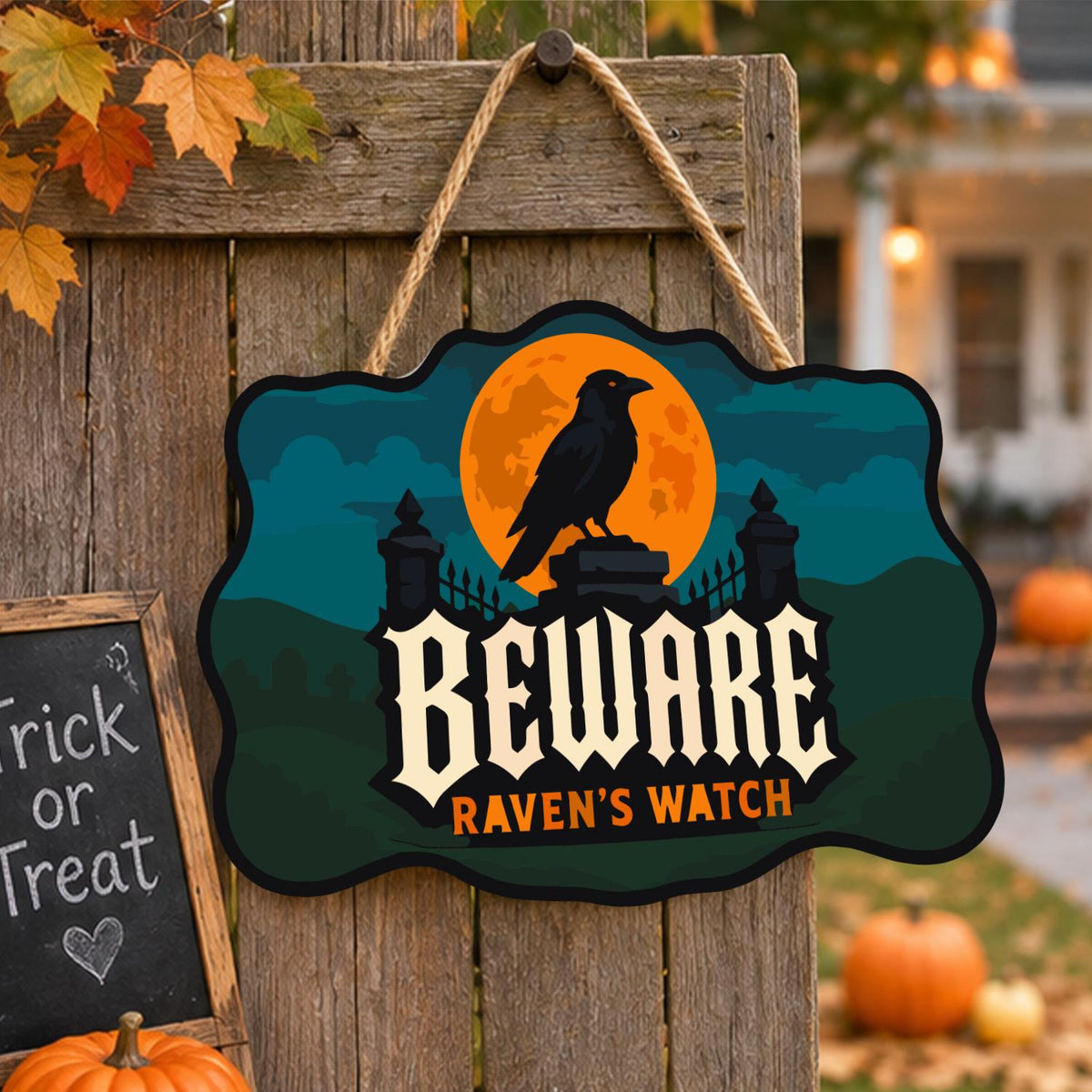 Raven on the Iron Gate Pillar paint by numbers hanging sign – image 16