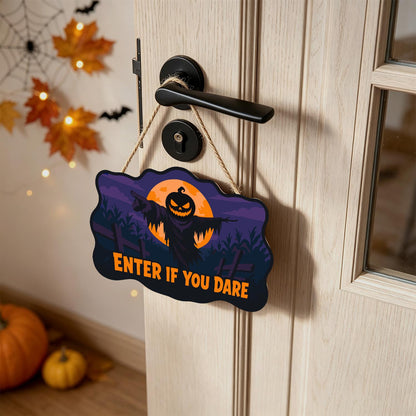Orange Moon Ragged Scarecrow paint by numbers hanging sign – image 18
