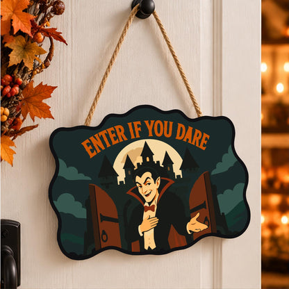 Vampire at the Castle Gates paint by numbers hanging sign – image 15