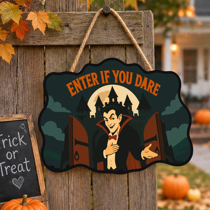 Vampire at the Castle Gates paint by numbers hanging sign – image 16