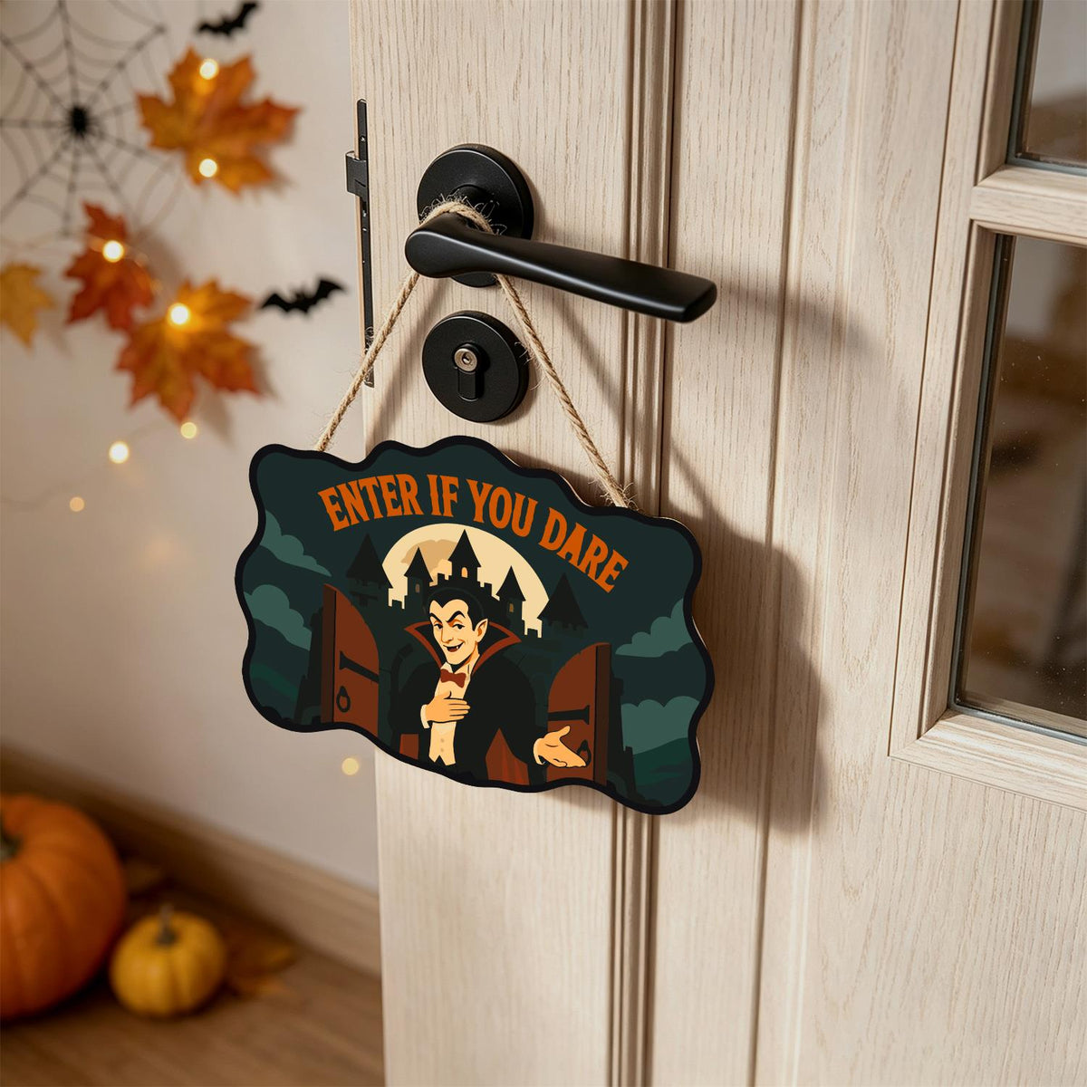 Vampire at the Castle Gates paint by numbers hanging sign – image 18