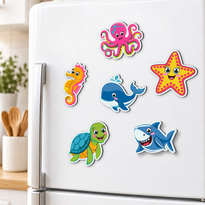 Happy Octopus and Sea Pals fridge magnets – image 3