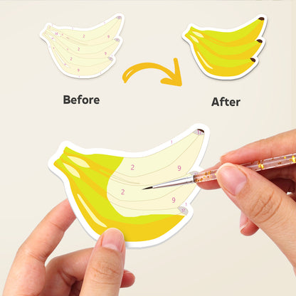 Avocado and Banana Market Haul fridge magnets – image 2