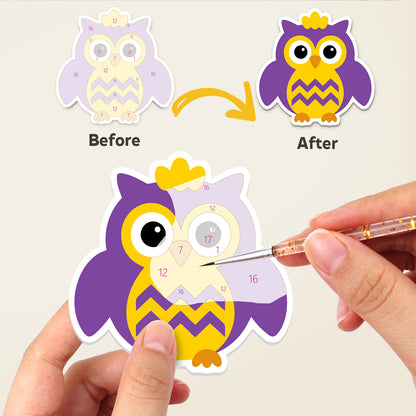 Polka-Dot Owl Parliament fridge magnets – image 2