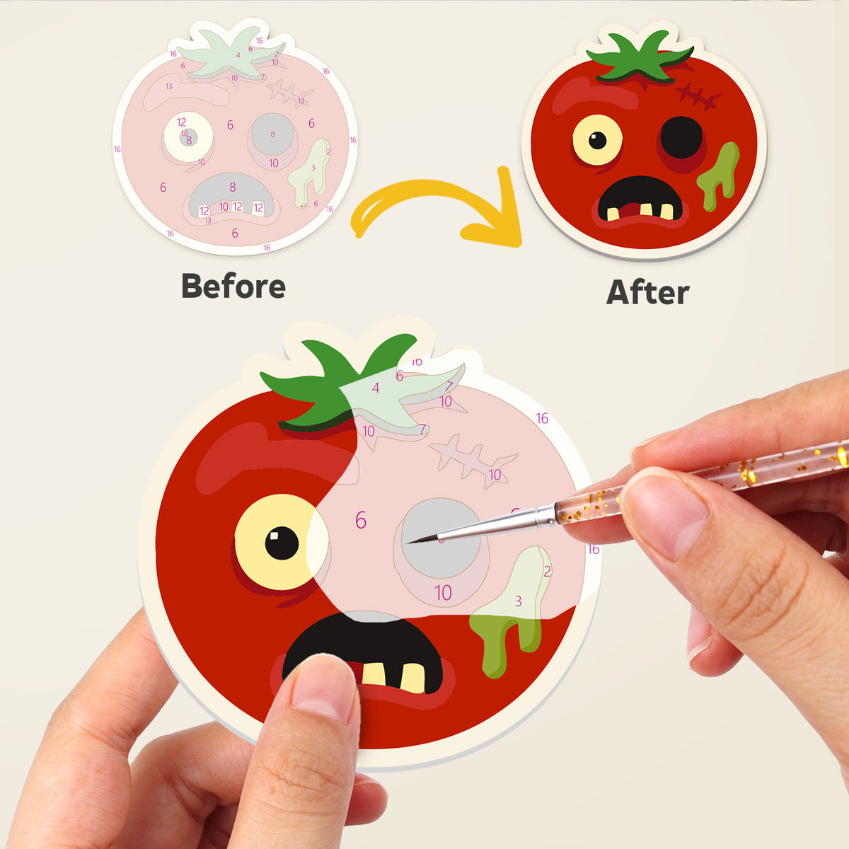 Devil Pepper and Witch Chili fridge magnets – image 2