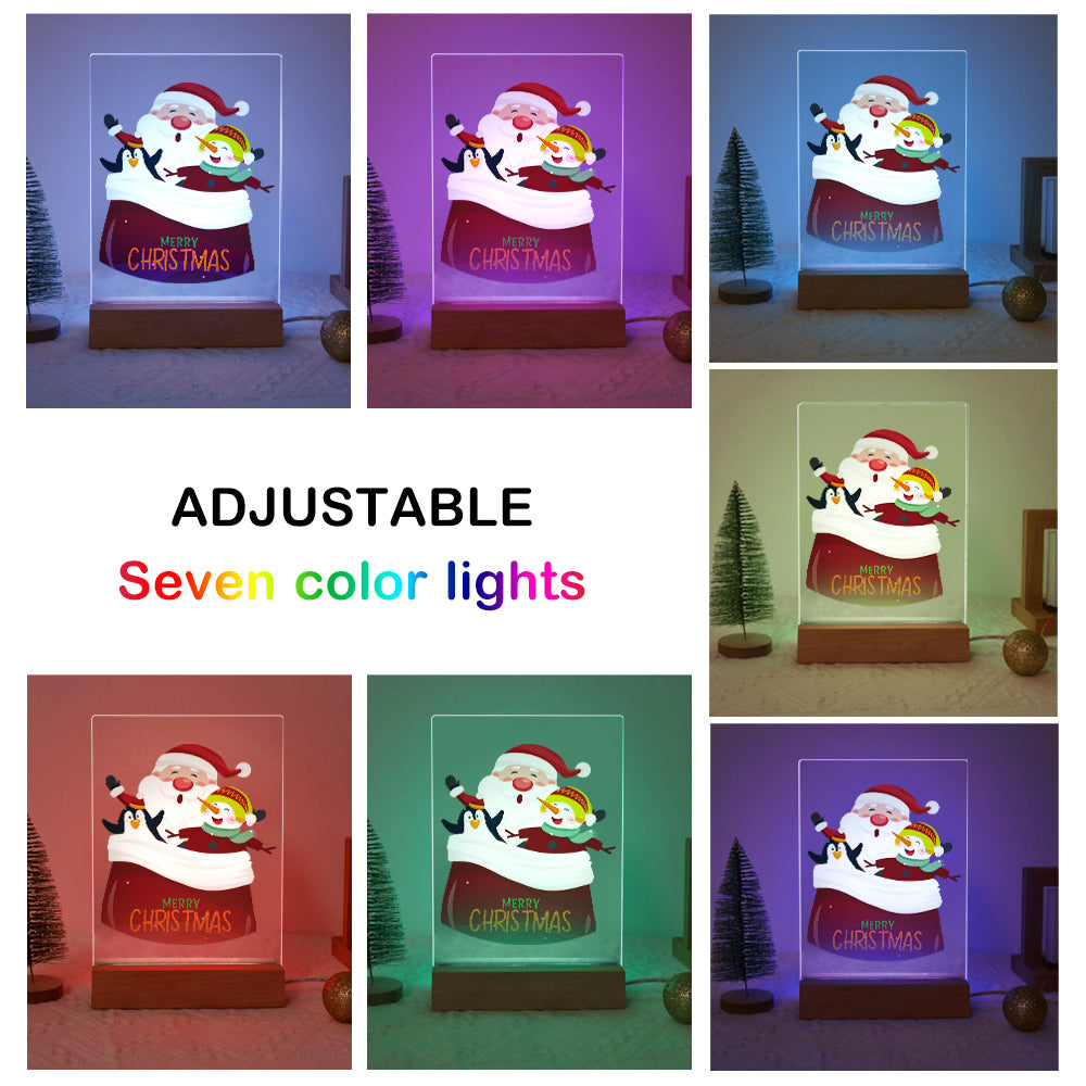 Santa's Sack of Snowy Friends paint by numbers light-up sign – image 9