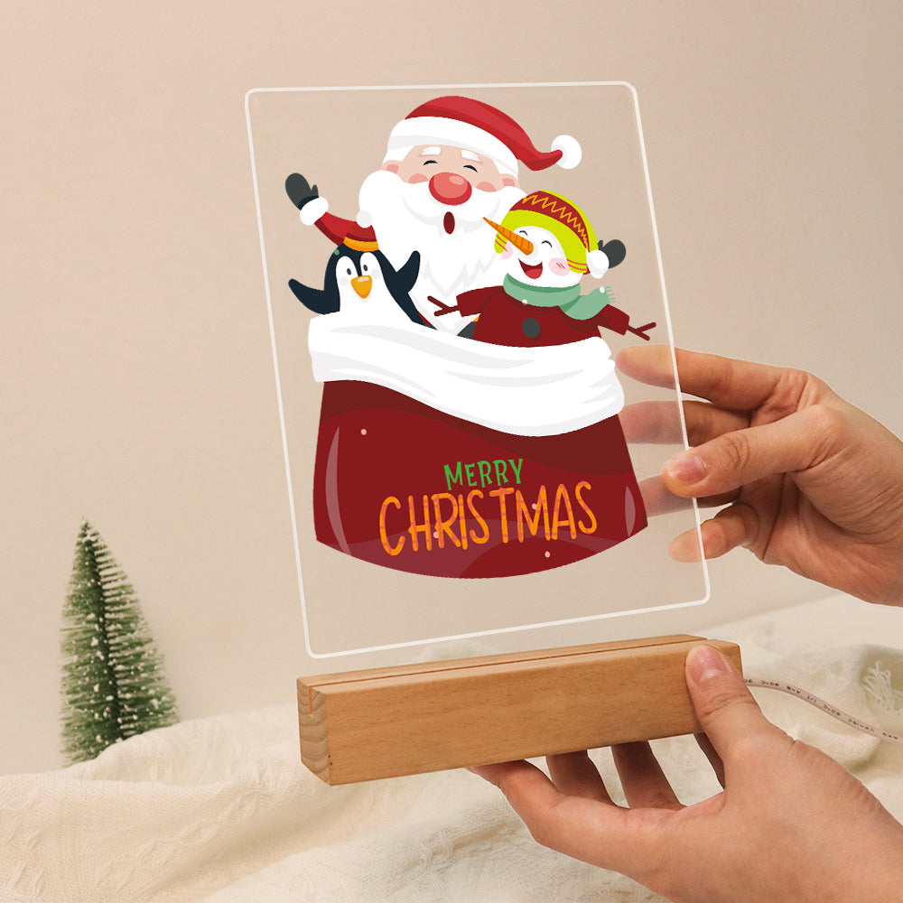 Santa's Sack of Snowy Friends paint by numbers light-up sign – image 15