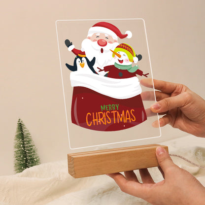 Santa's Sack of Snowy Friends paint by numbers light-up sign – image 15