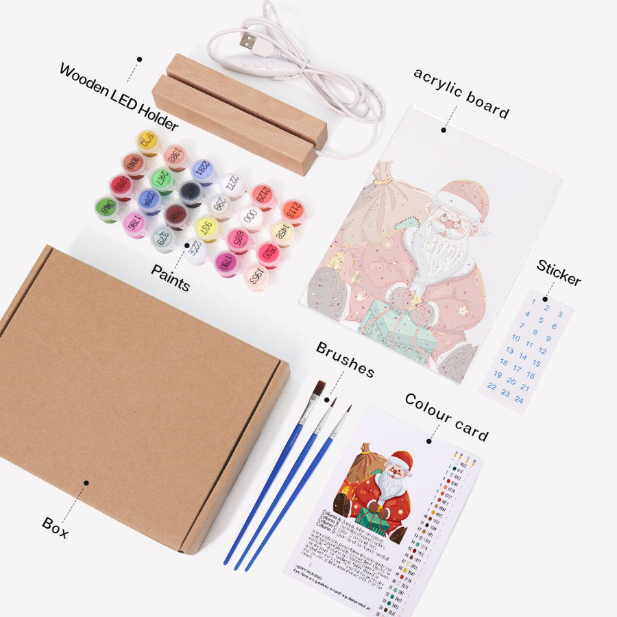 Light-up sign kit contents