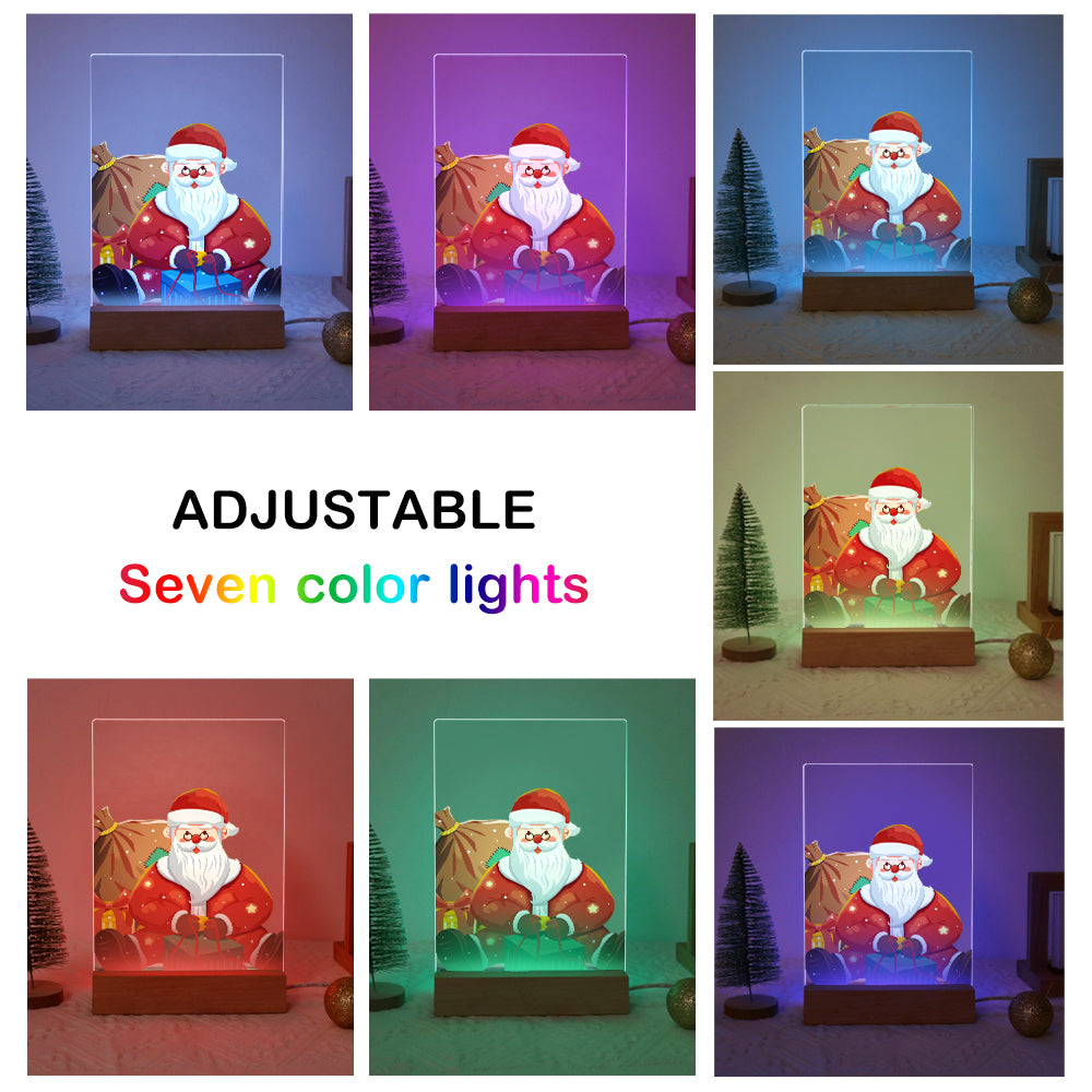 Old-World Santa in a Red Robe paint by numbers light-up sign – image 9