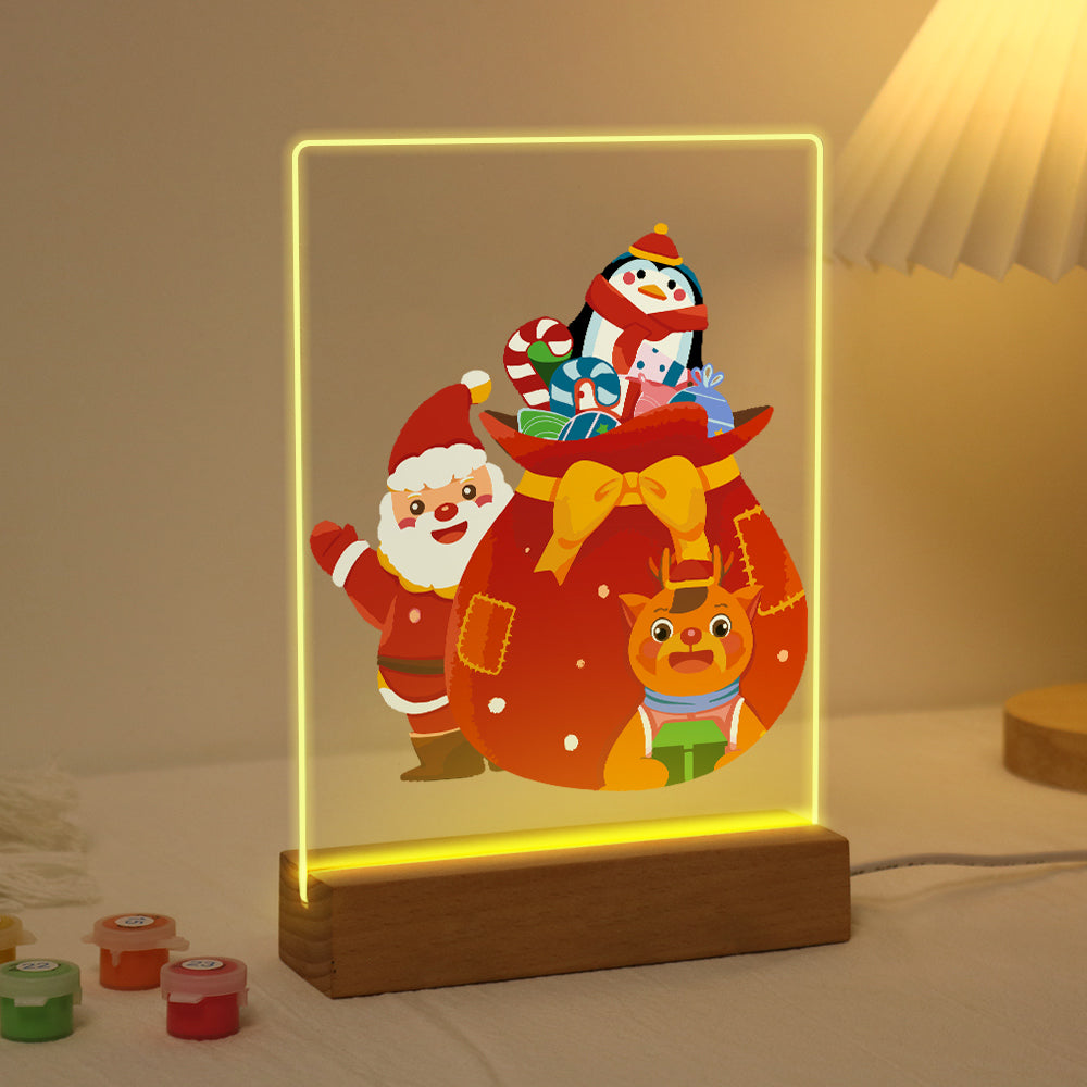 Giant Gift Sack with Penguin paint by numbers light-up sign – image 4