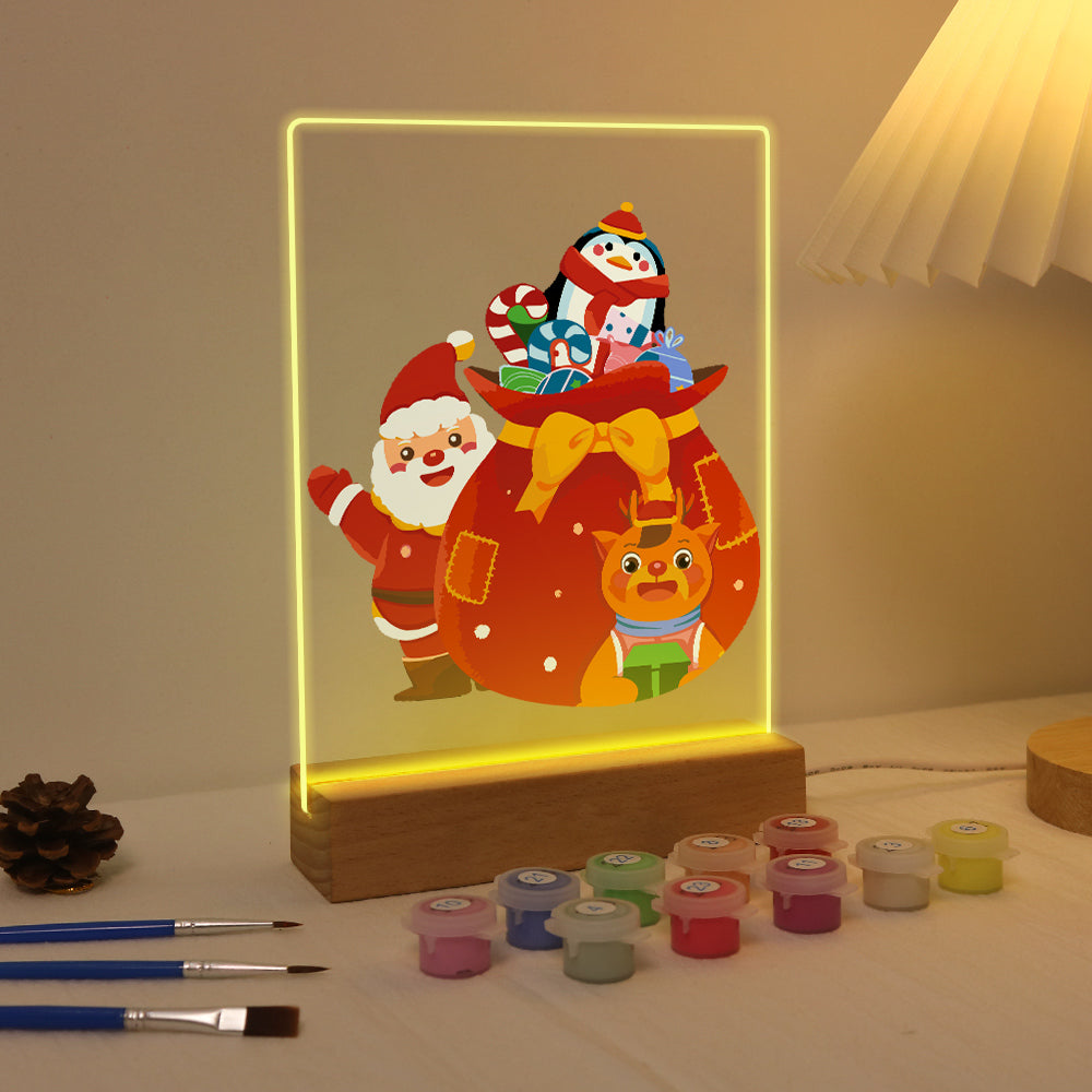 Giant Gift Sack with Penguin paint by numbers light-up sign – image 5
