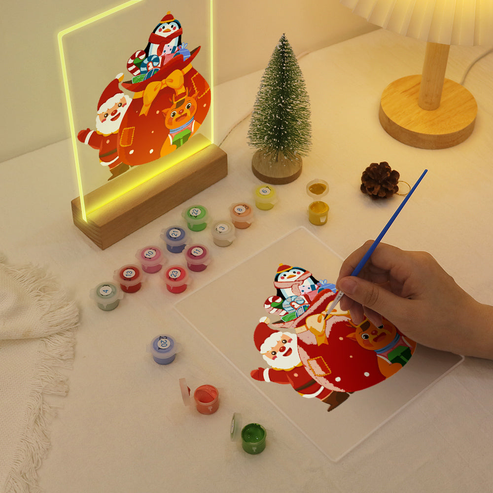 Giant Gift Sack with Penguin paint by numbers light-up sign – image 11