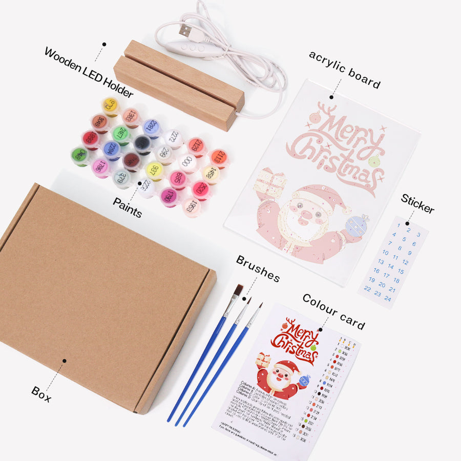 Light-up sign kit contents