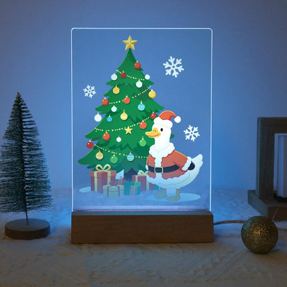 Santa Duck by the Towering Tree paint by numbers light-up sign – image 16