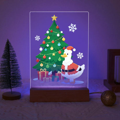 Santa Duck by the Towering Tree paint by numbers light-up sign – image 18
