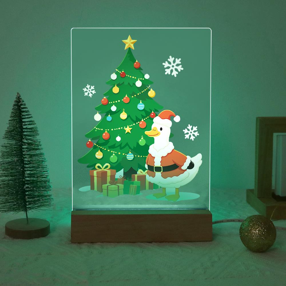 Santa Duck by the Towering Tree paint by numbers light-up sign – image 19
