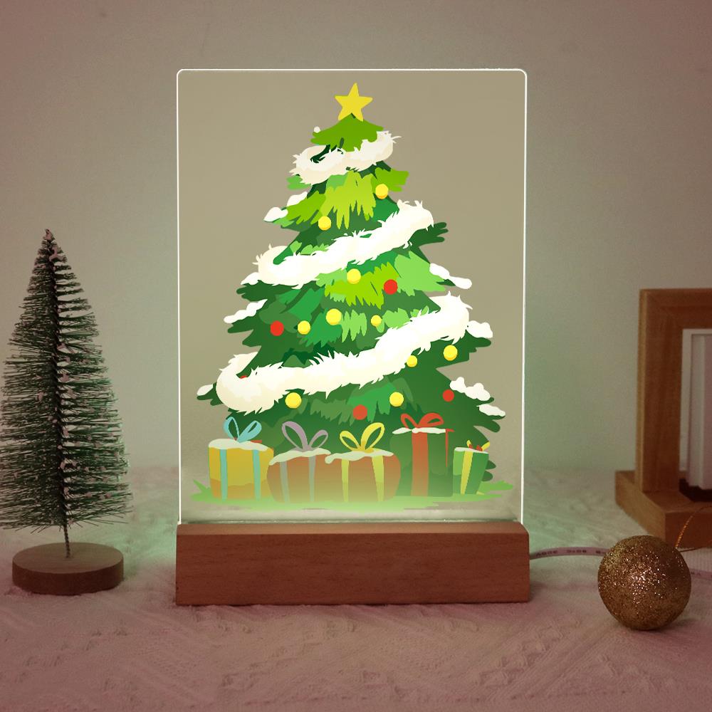 Tinsel-Wrapped Christmas Tree paint by numbers light-up sign – image 20