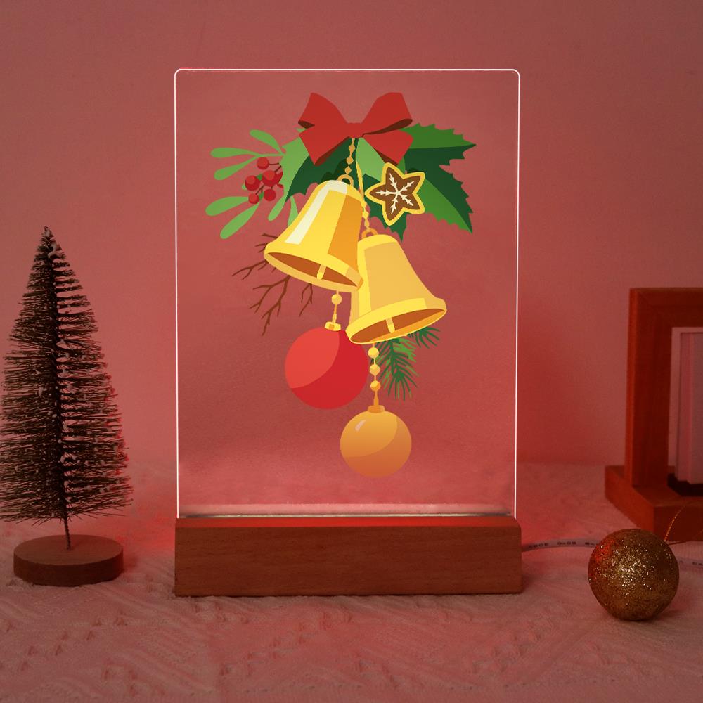 Golden Bells and Red Bow paint by numbers light-up sign – image 17