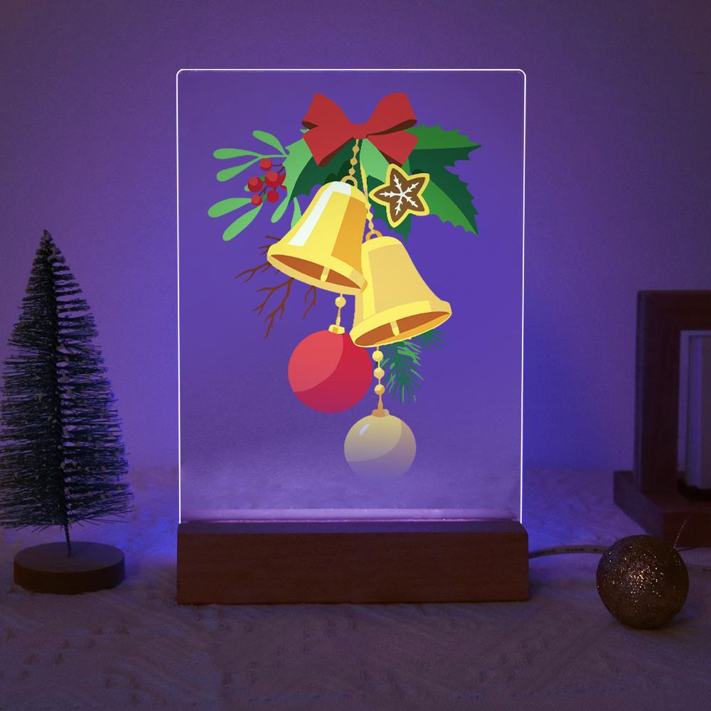 Golden Bells and Red Bow paint by numbers light-up sign – image 18