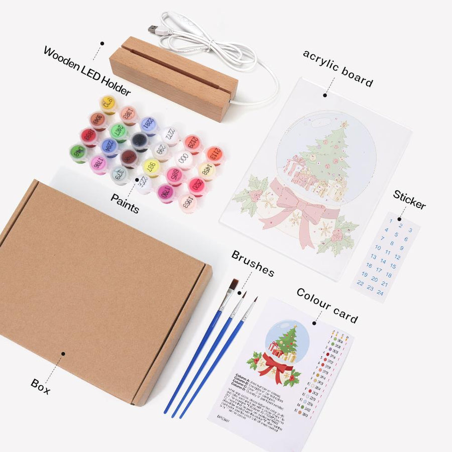 Light-up sign kit contents