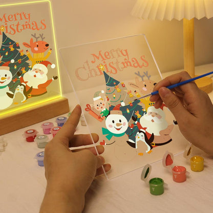Santa's Snowman and Penguin Pals paint by numbers light-up sign – image 9