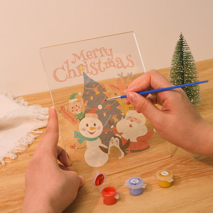 Santa's Snowman and Penguin Pals paint by numbers light-up sign – image 11