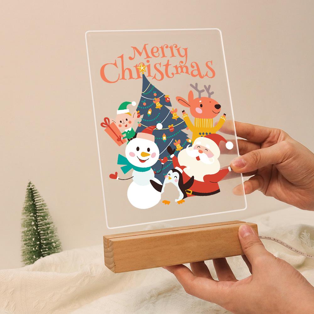 Santa's Snowman and Penguin Pals paint by numbers light-up sign – image 13