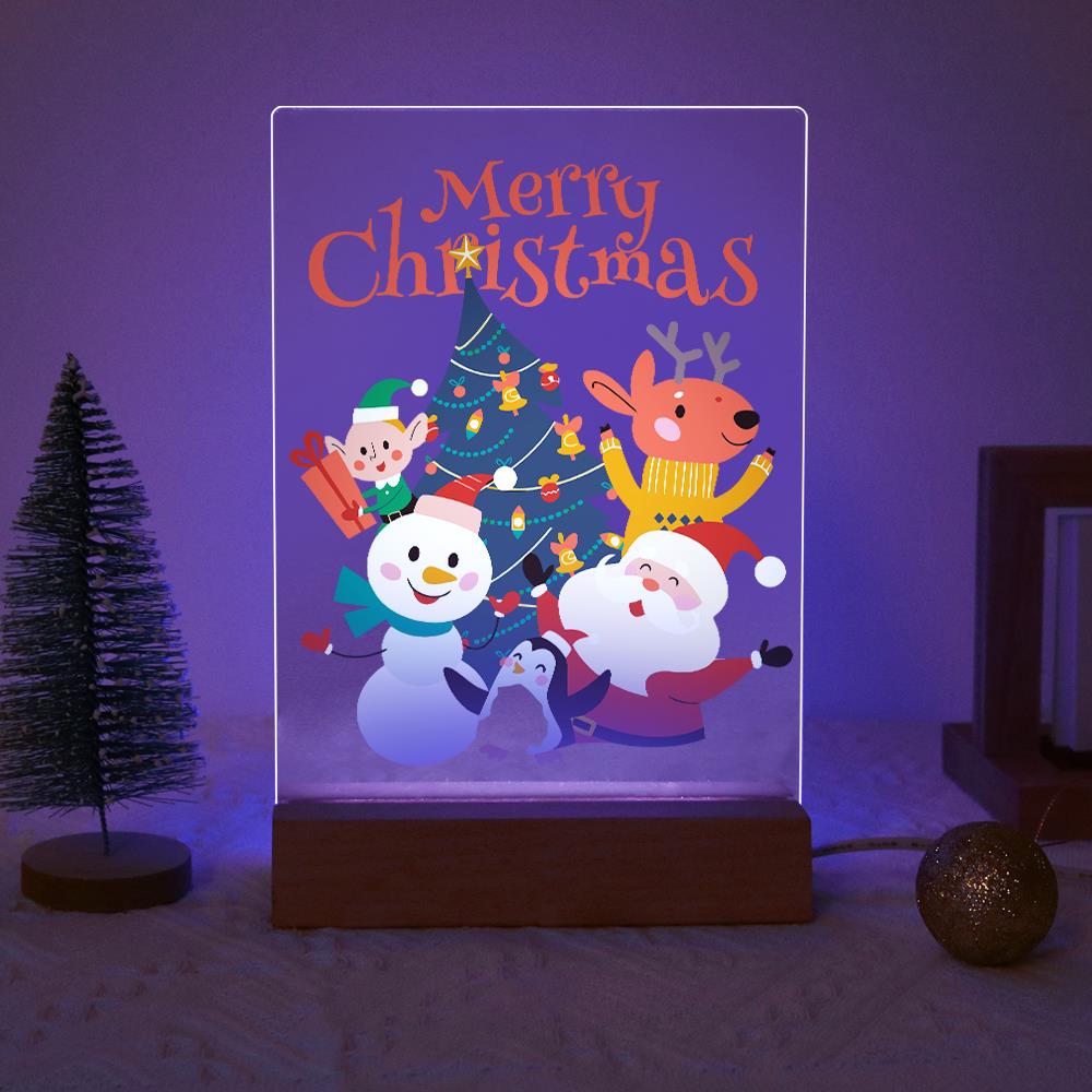 Santa's Snowman and Penguin Pals paint by numbers light-up sign – image 18