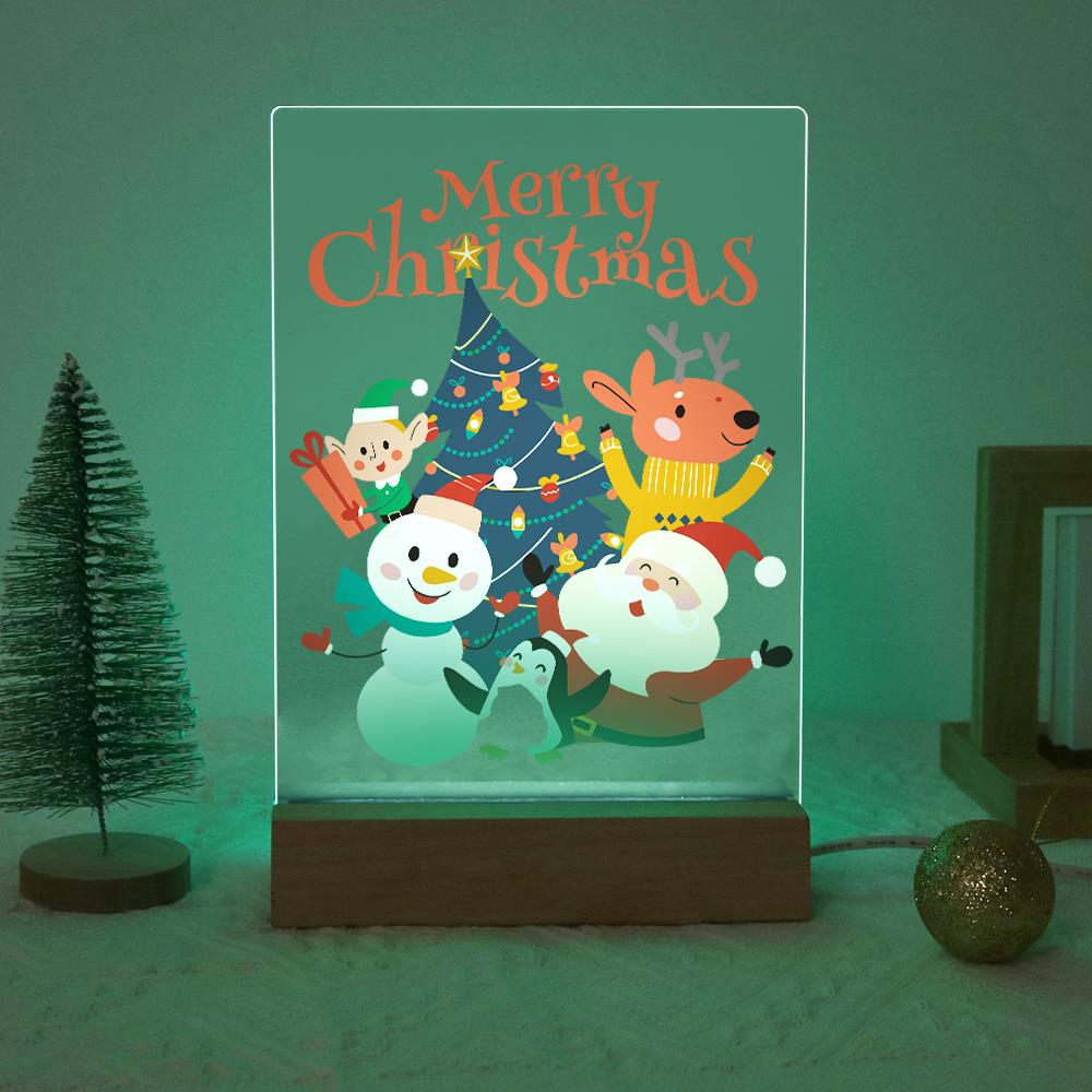 Santa's Snowman and Penguin Pals paint by numbers light-up sign – image 19