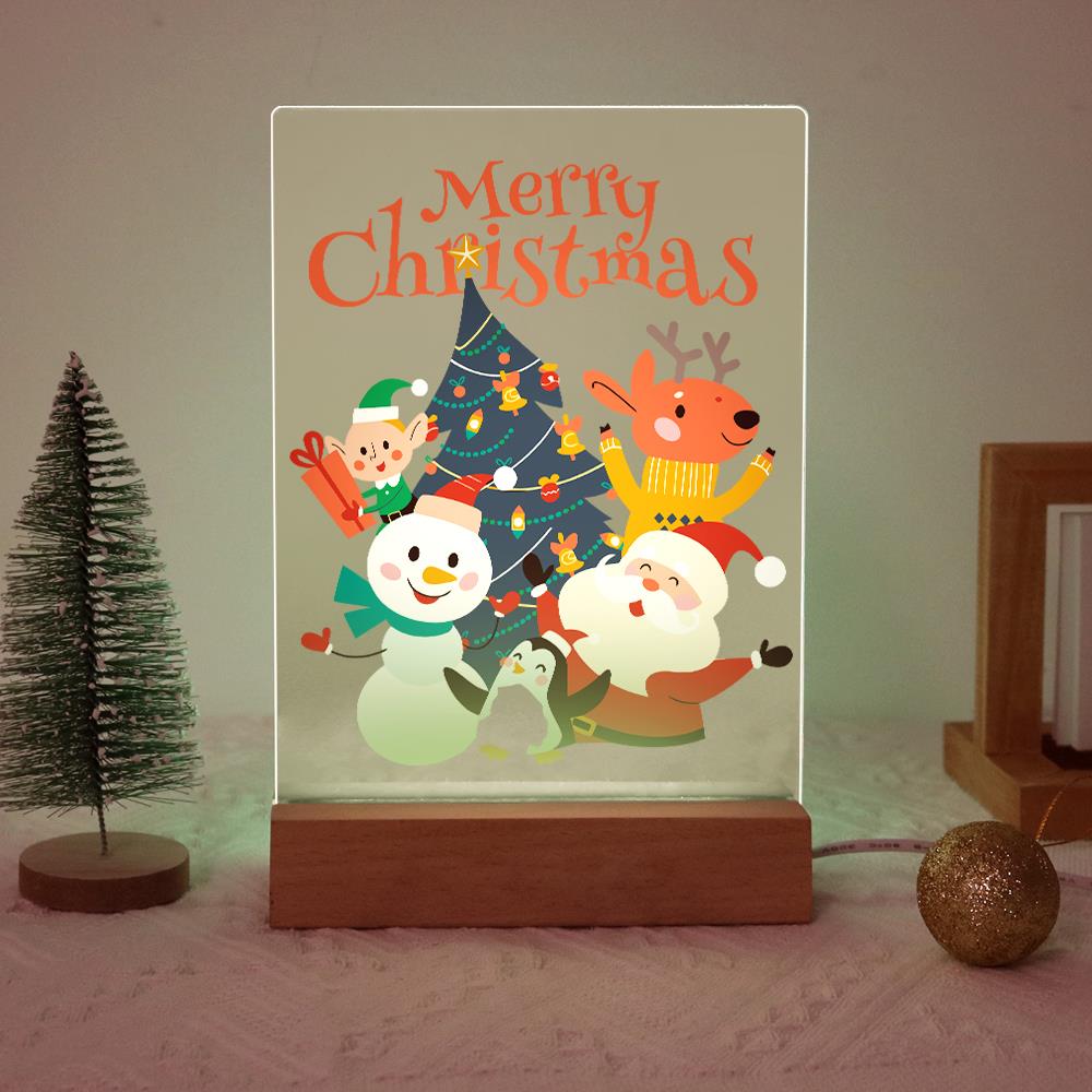 Santa's Snowman and Penguin Pals paint by numbers light-up sign – image 20