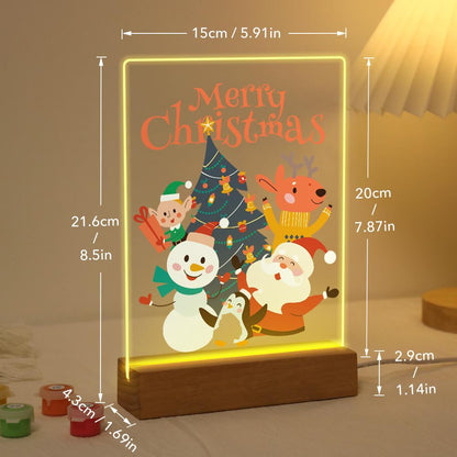 Santa's Snowman and Penguin Pals paint by numbers light-up sign – image 21