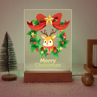 Reindeer in a Star-Topped Wreath paint by numbers light-up sign – image 20