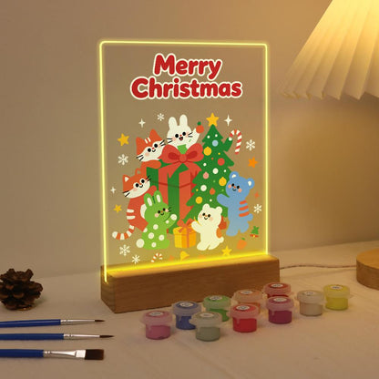 Bunny and Bear Gift Party paint by numbers light-up sign – image 4