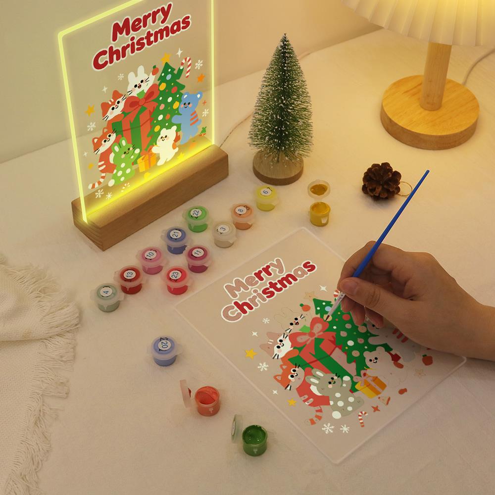 Bunny and Bear Gift Party paint by numbers light-up sign – image 10