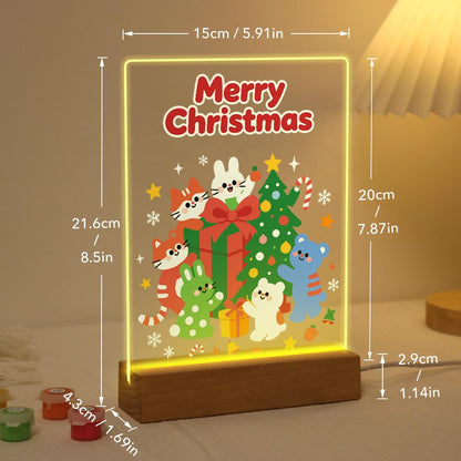 Bunny and Bear Gift Party paint by numbers light-up sign – image 21