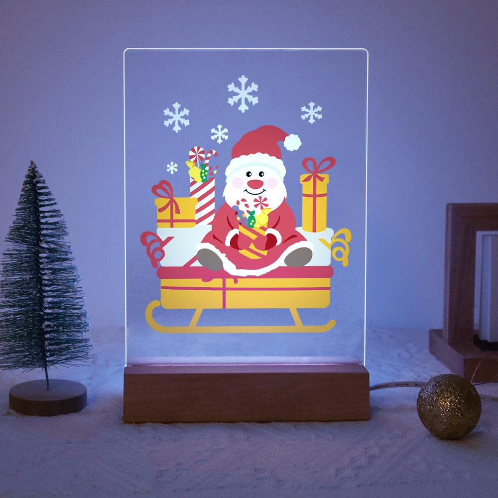 Santa's Candy-Cane Sleigh paint by numbers light-up sign – image 14