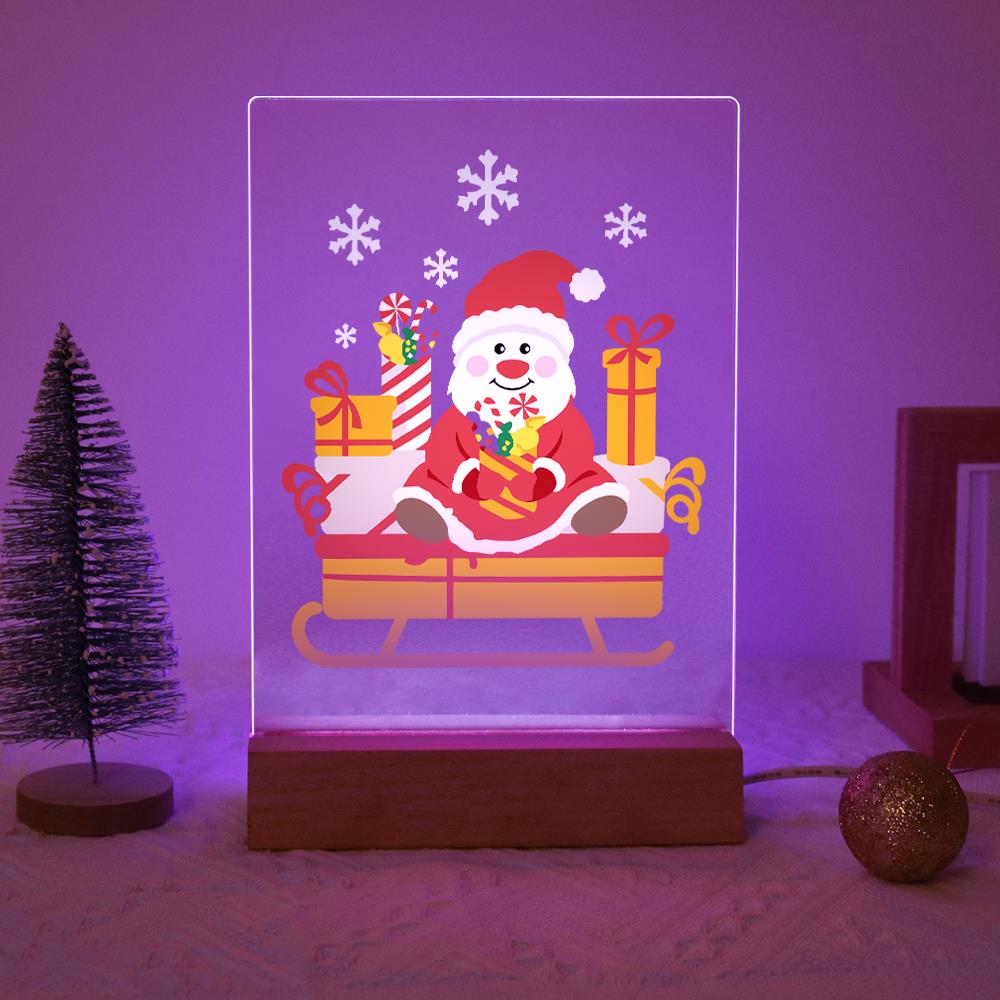 Santa's Candy-Cane Sleigh paint by numbers light-up sign – image 15