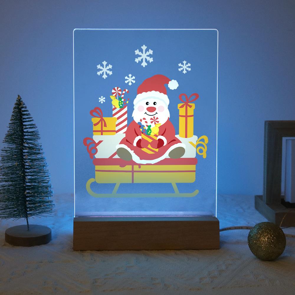 Santa's Candy-Cane Sleigh paint by numbers light-up sign – image 16