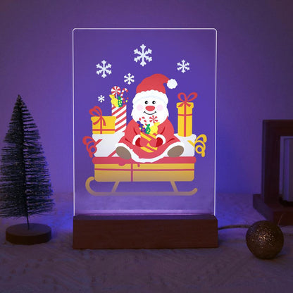 Santa's Candy-Cane Sleigh paint by numbers light-up sign – image 18
