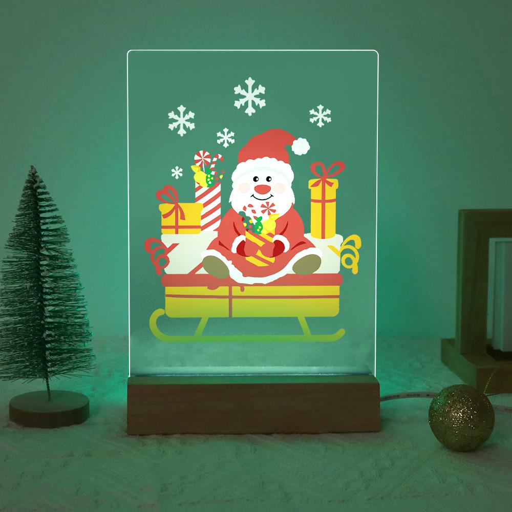 Santa's Candy-Cane Sleigh paint by numbers light-up sign – image 19