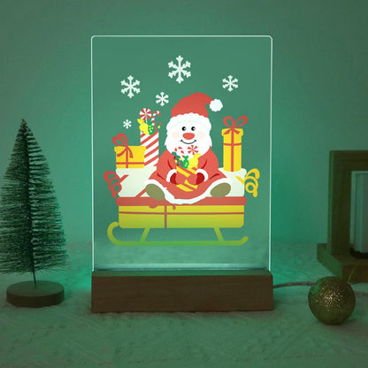 Santa's Candy-Cane Sleigh paint by numbers light-up sign – image 19