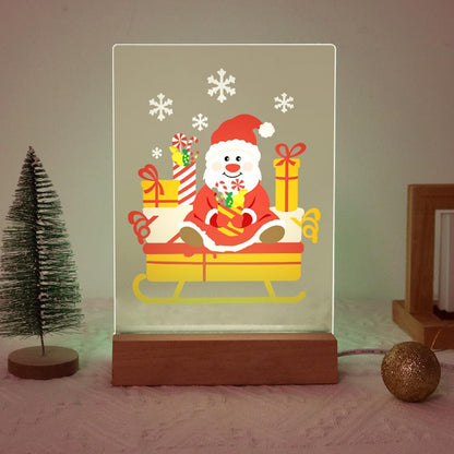 Santa's Candy-Cane Sleigh paint by numbers light-up sign – image 20