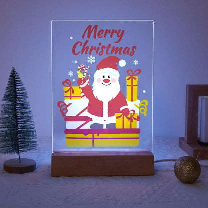 Waving Santa with Stacked Gifts paint by numbers light-up sign – image 14