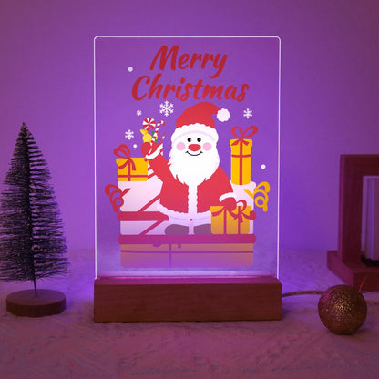 Waving Santa with Stacked Gifts paint by numbers light-up sign – image 15