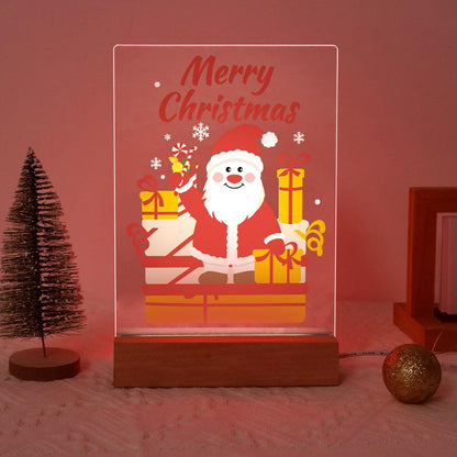Waving Santa with Stacked Gifts paint by numbers light-up sign – image 17